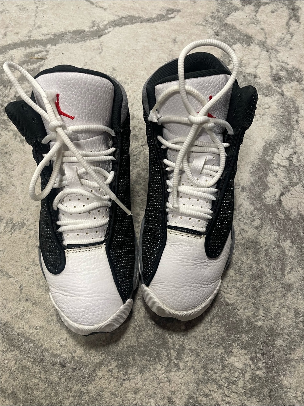 Jordan Kids Black, White & Red High-Top Sneakers